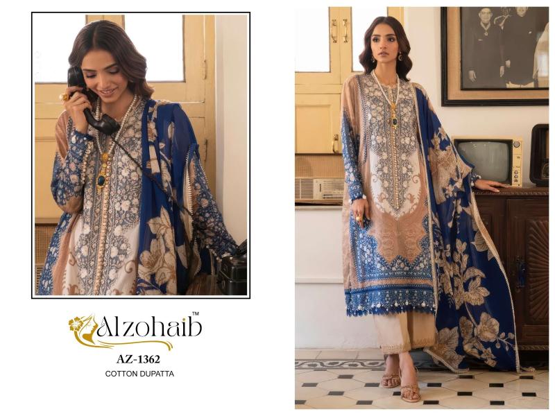 Alzohaib D No-1361 salwar suits at wholesale price